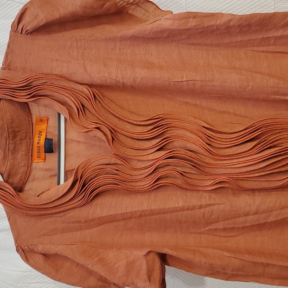 Urban Mango Ruffle Top - Picture 2 of 4